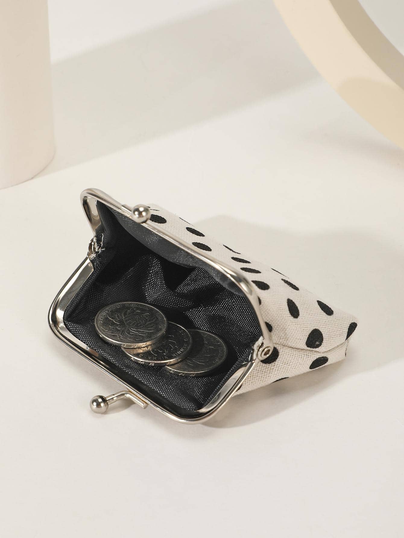 Polka Dot Pattern Women's Fashion Versatile Lightweight Wallet, Suitable For Anniversary, Birthday And Other Occasions, Also Suitable As A Gift For White-Collar Workers, Unisex, Mini Wallet, Coin Purs