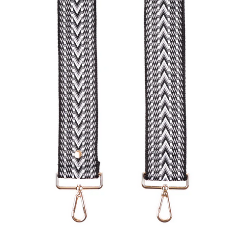 Pom Pom Strap Black Tribal