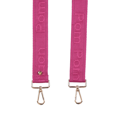 Pom Pom Strap Cerise Pink Logo