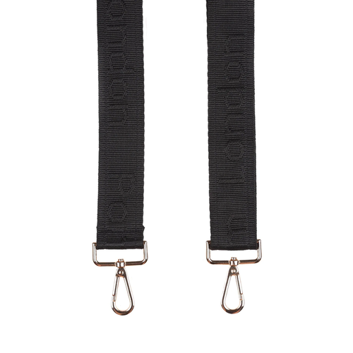 Pom Pom Strap Logo Black