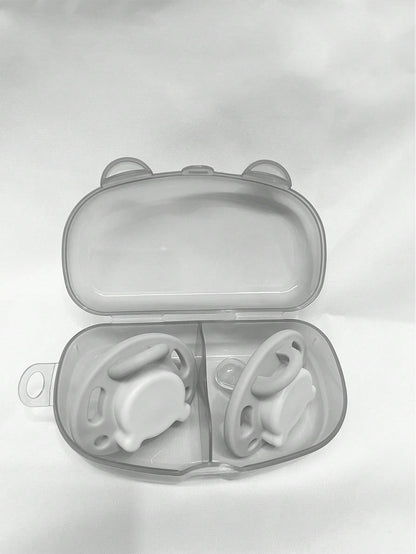 Portable Baby Pacifier Storage Box, Can Hold 2 Pacifiers For Replacement, Baby Pacifier Storage Box, Travel Pacifier Box