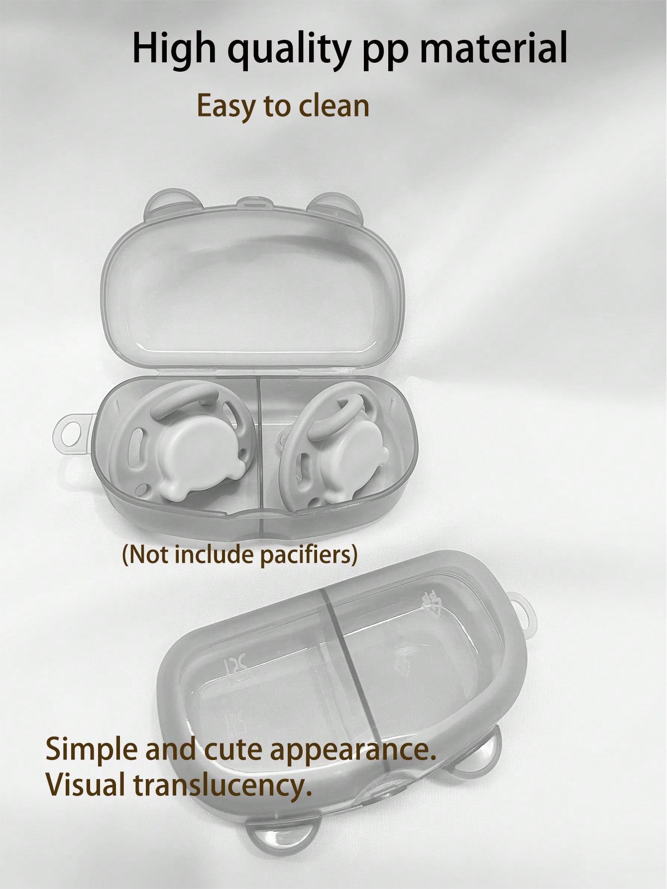 Portable Baby Pacifier Storage Box, Can Hold 2 Pacifiers For Replacement, Baby Pacifier Storage Box, Travel Pacifier Box