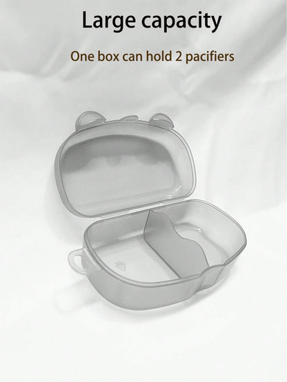 Portable Baby Pacifier Storage Box, Can Hold 2 Pacifiers For Replacement, Baby Pacifier Storage Box, Travel Pacifier Box