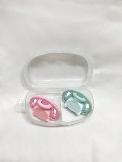 Portable Baby Pacifier Storage Box, Can Hold 2 Pacifiers For Replacement, Baby Pacifier Storage Box, Travel Pacifier Box