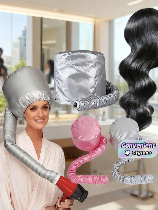 Portable Hair Bonnet Dryer Cap Slouchy Man Hair Dryerr Cap Quick Dry Hair Dryer Heating Set Oil Baking Cap Household Fast Dry Hair Home Bathroom Decor Fall Decor Hair Drying Towel Wrap
