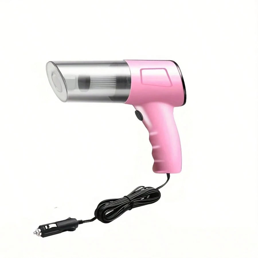 Portable Mini Handheld Car Vacuum Cleaner- Strong Suction, Dry & Wet Cleaning, Pink & Cute,Multifunctional For Pet Hair, Cat Hair (Super Power)Pink Cute Girl