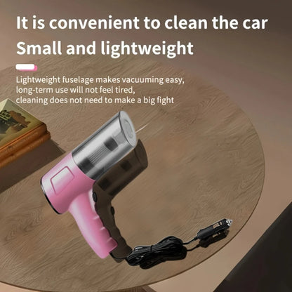 Portable Mini Handheld Car Vacuum Cleaner- Strong Suction, Dry & Wet Cleaning, Pink & Cute,Multifunctional For Pet Hair, Cat Hair (Super Power)Pink Cute Girl