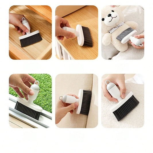Portable Multi-Function Keyboard Cleaning Brush With Detachable Small Brush Head, Suitable For Cleaning Window Sill Crevices And Eliminating Cleaning Blind Spots