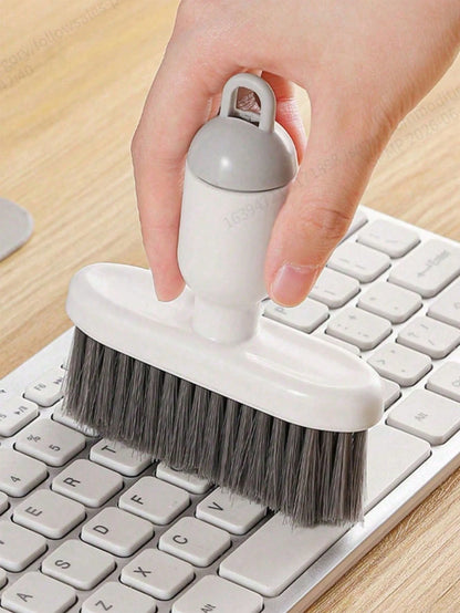Portable Multi-Function Keyboard Cleaning Brush With Detachable Small Brush Head, Suitable For Cleaning Window Sill Crevices And Eliminating Cleaning Blind Spots