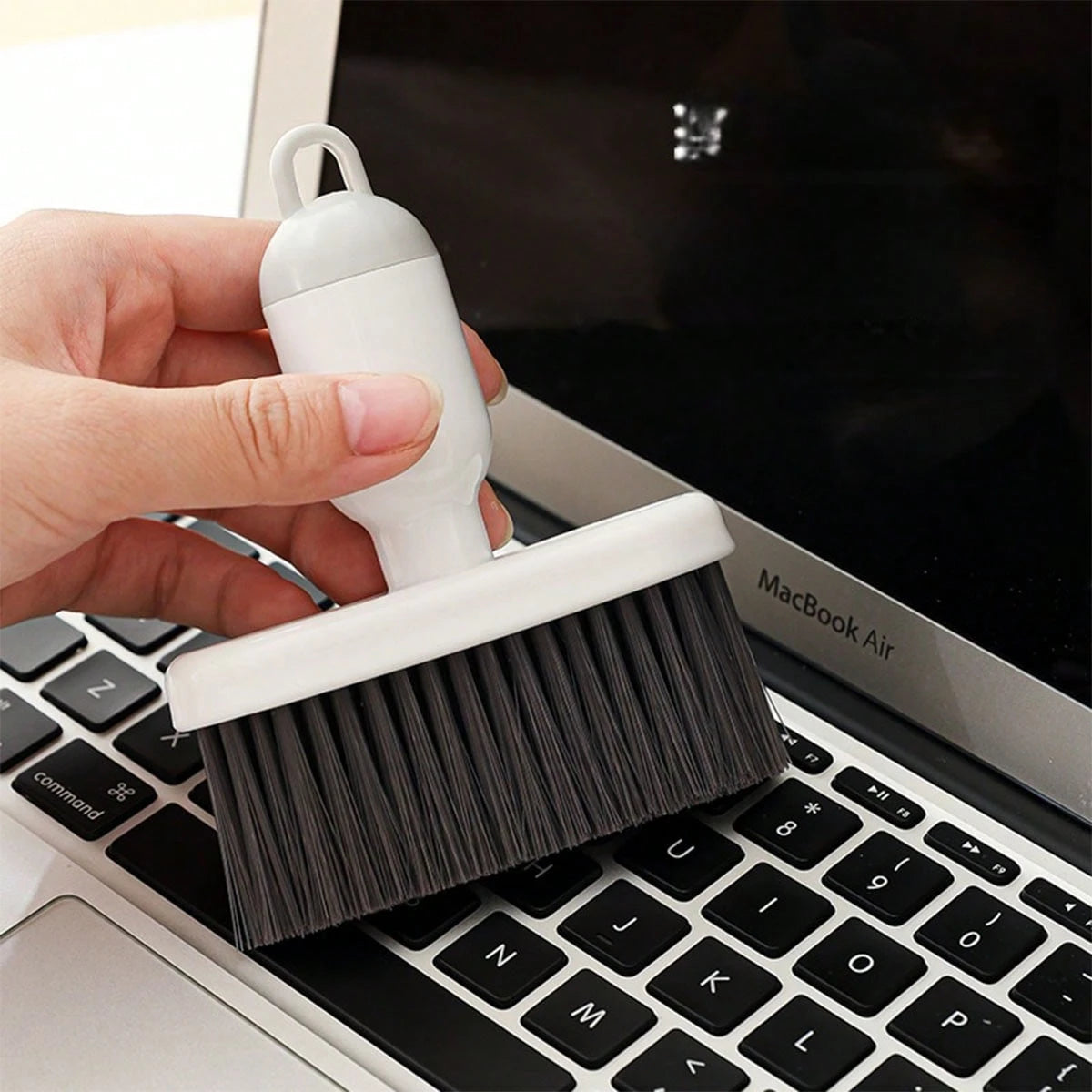 Portable Multi-Function Keyboard Cleaning Brush With Detachable Small Brush Head, Suitable For Cleaning Window Sill Crevices And Eliminating Cleaning Blind Spots