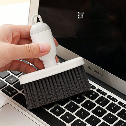 Portable Multi-Function Keyboard Cleaning Brush With Detachable Small Brush Head, Suitable For Cleaning Window Sill Crevices And Eliminating Cleaning Blind Spots