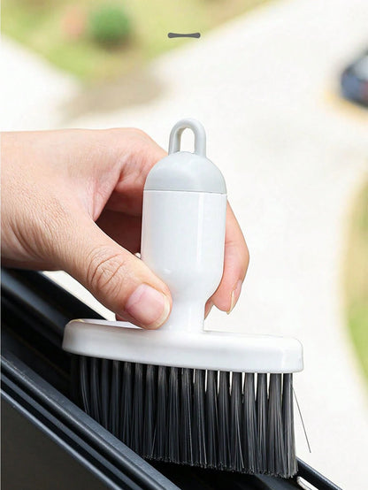 Portable Multi-Function Keyboard Cleaning Brush With Detachable Small Brush Head, Suitable For Cleaning Window Sill Crevices And Eliminating Cleaning Blind Spots