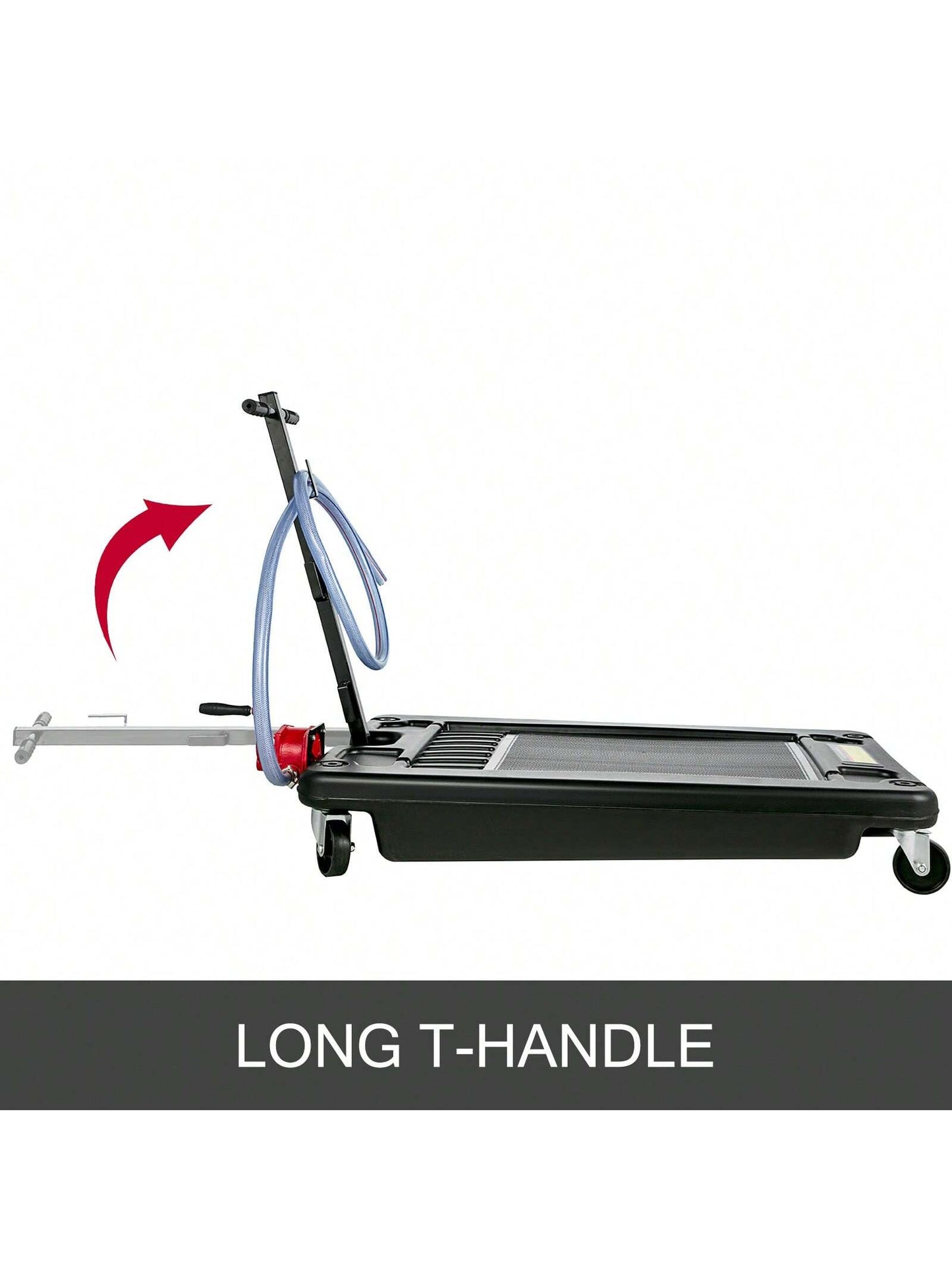 Portable Oil Drain Pan Oil Drain Tank, 57-95L Low Profile Oil Drain Pan, Large Capacity Oil Change Pan, Foldable Hand, With Pump, Hose, Swivel Casters Wheels For Car, SUV, Trucks Oil Draining