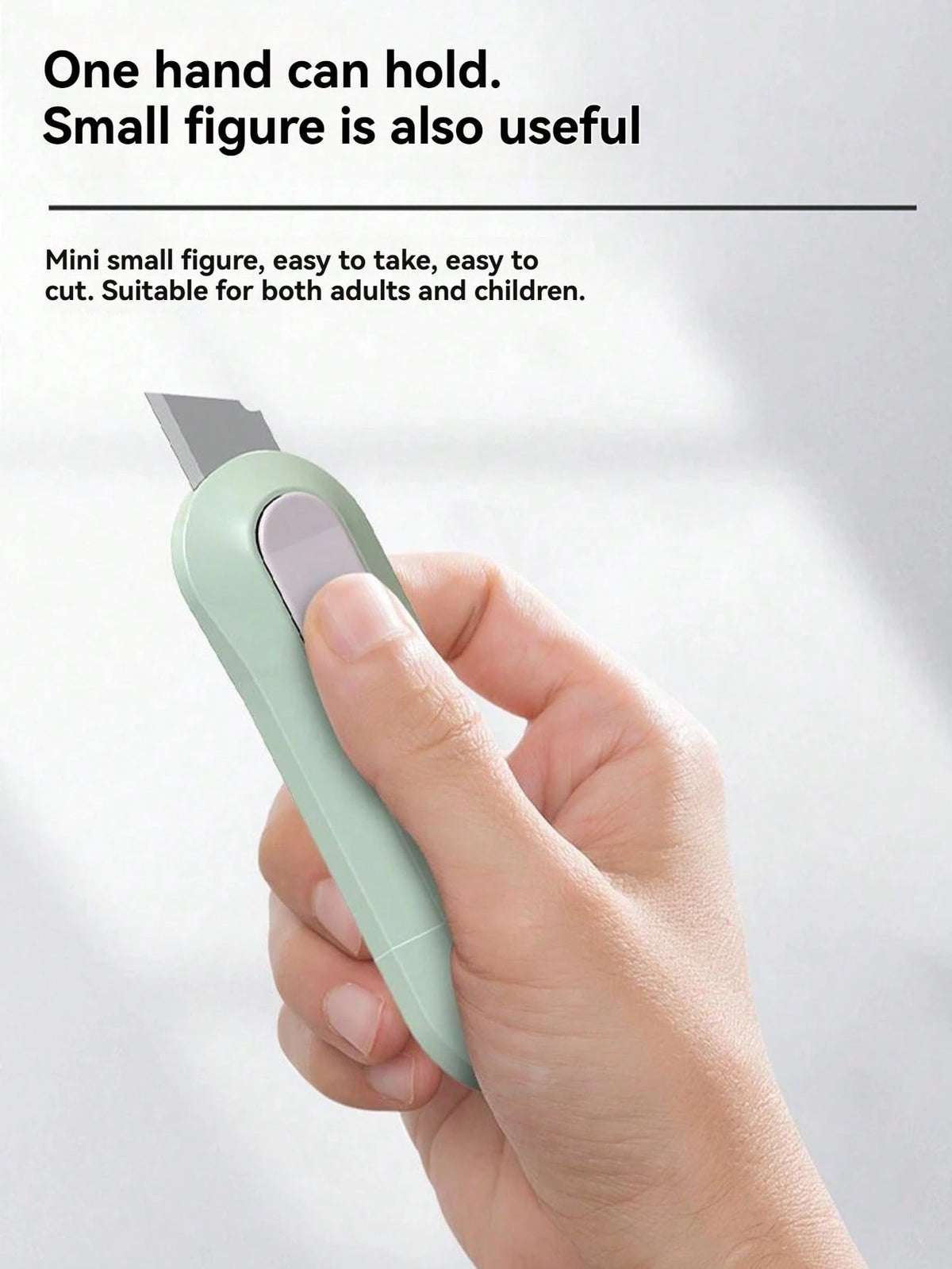 Portable Retractable Mini Box Cutter Knife, Designed For Home & Office, One-Click Blade Ejection For Easy Cutting Of Envelopes/Cardboard/Packages/Craft Materials, Compact Storage Takes Up Little Space