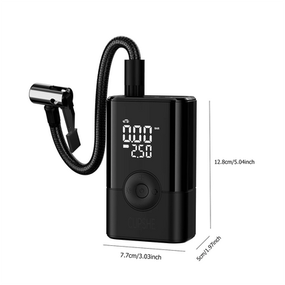 Portable Tire Air Pump, Digital Display Air Compressor, Wireless Handheld Air Pump, With Rechargeable Battery, Cordless Design, Suitable For Cars, Motorcycles, Bicycles, Balls, Ideal Gift For Hallowee
