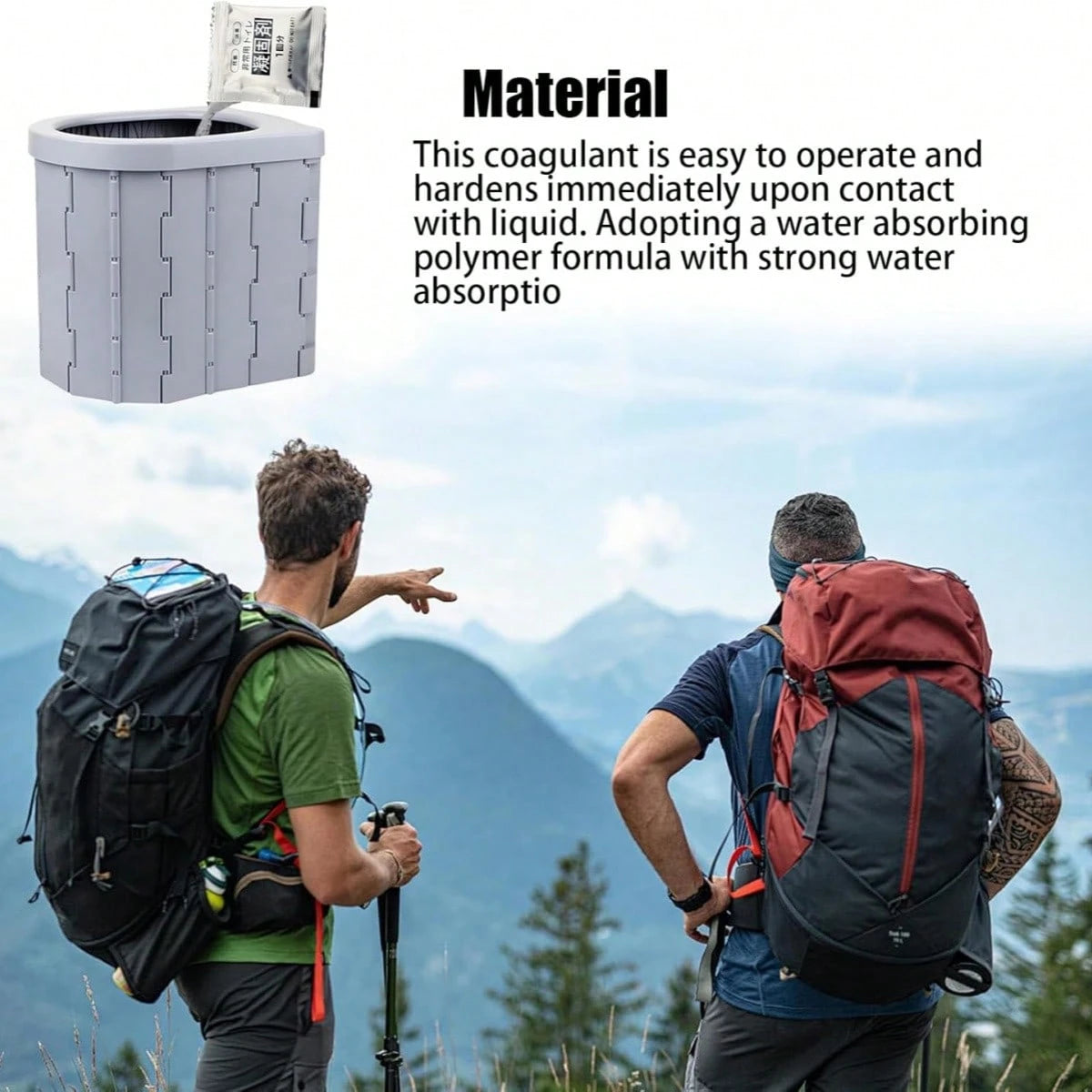 Portable Toilet Gel Packs And Camping Toilet Bags- Odorless, Leak-Proof, Suitable For Camping, Hiking, And Outdoor Adventures- Ideal For Potty Liners And Portable Toilet Solidifiers