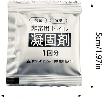 Portable Toilet Gel Packs And Camping Toilet Bags- Odorless, Leak-Proof, Suitable For Camping, Hiking, And Outdoor Adventures- Ideal For Potty Liners And Portable Toilet Solidifiers