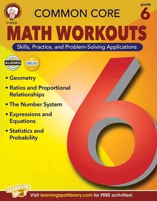 Pre-Owned Common Core Math Workouts, Grade 6 (Paperback) By Karise Mace, Keegen Gennuso