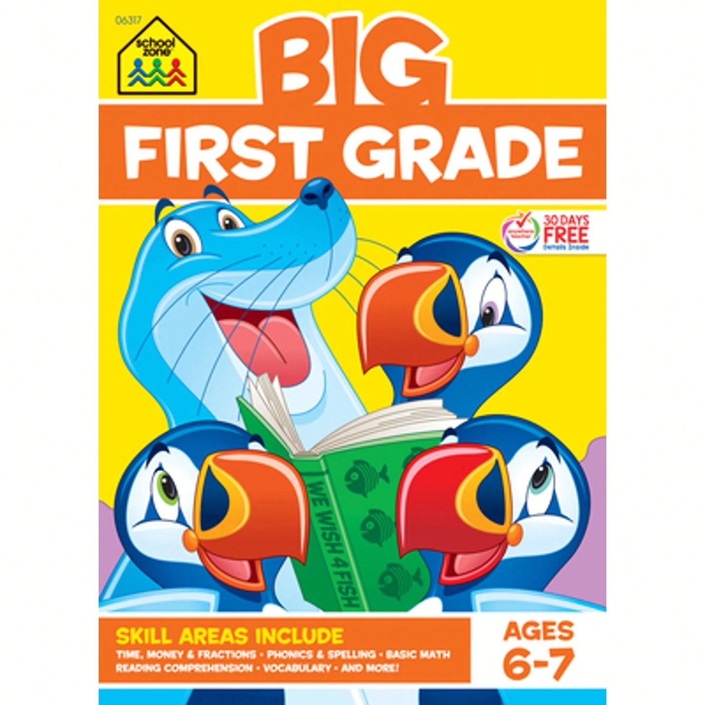Pre-Owned School Zone Big First Grade Workbook (Paperback) By School Zone