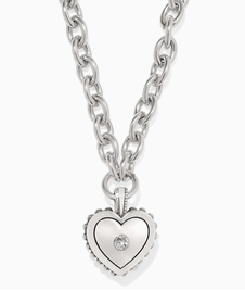 Pretty Tough Bold Heart Necklace