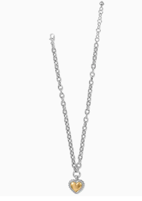 Pretty Tough Bold Heart Necklace
