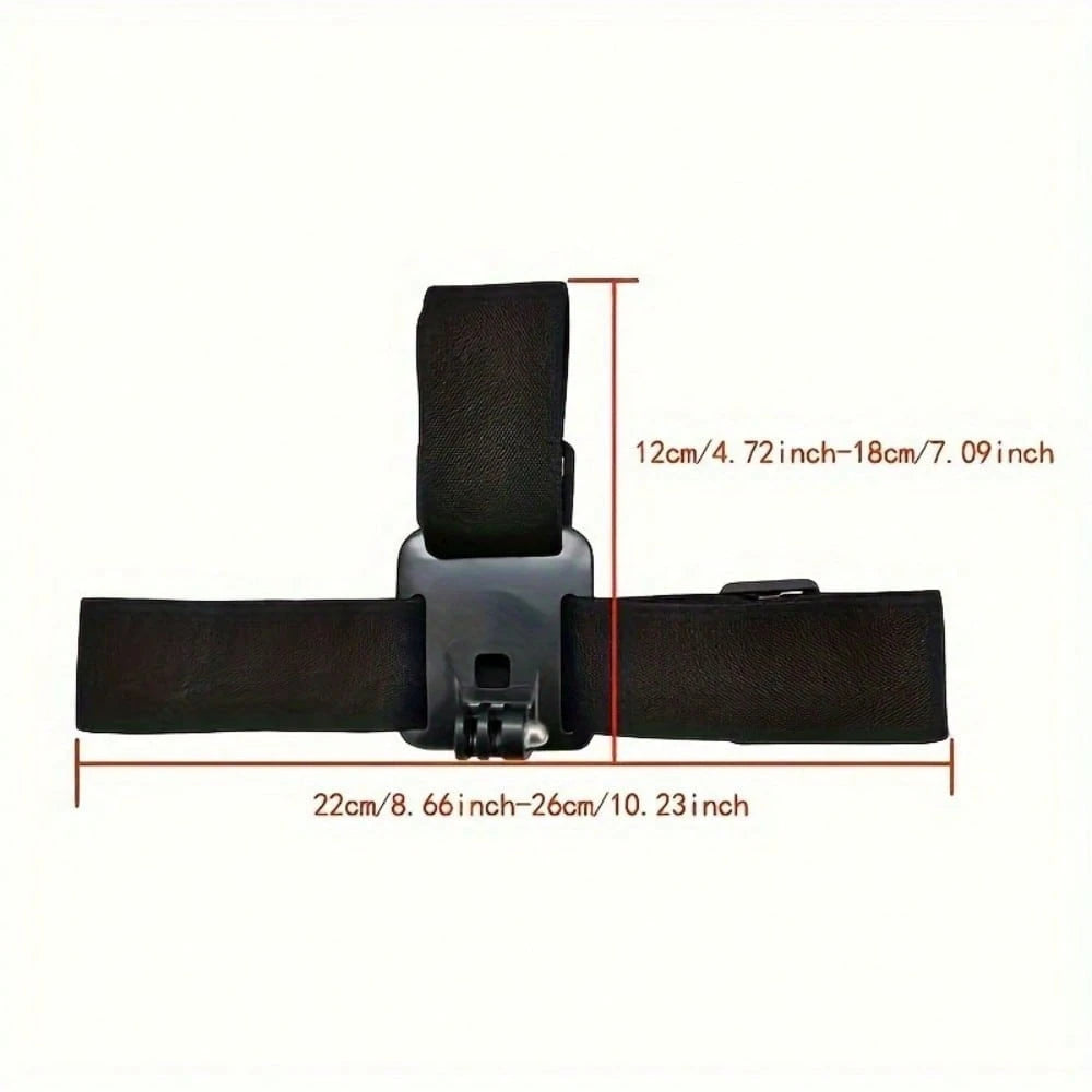 ProCam Head-Mounted Camera Stand- Adjustable First-Person Viewing Angle, Fixed Shooting, Live Video Recording, Hands-Free, Wide Compatibility, Portable Design, ABS Material, Wide Viewing Angle| Slee