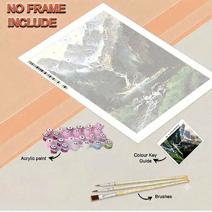 [Professional Art Use] 1pc Digital Oil Painting Set, Suitable For Adult Beginners, Cute Yorkshire Terrier- Dog Art, Perfect For Yorkshire Terrier Lovers And Charming Dog Decor Enthusiasts, Home Paint