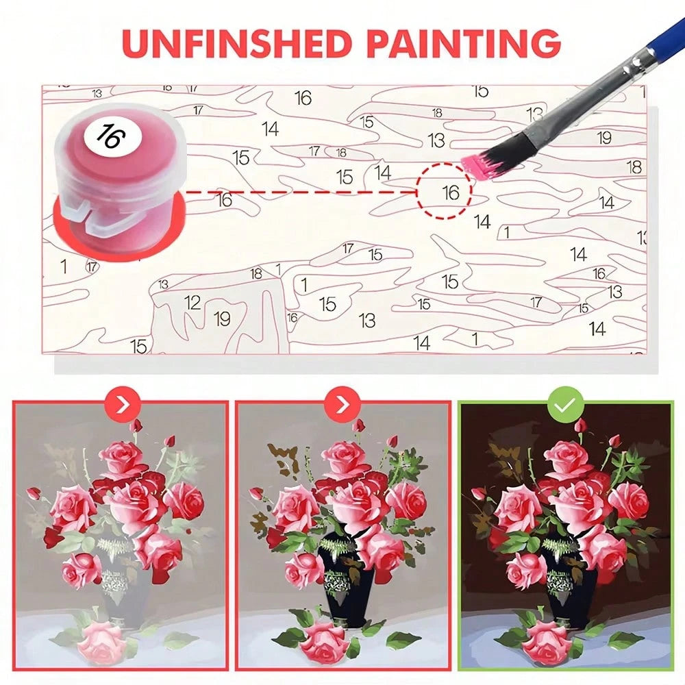 [Professional Art Use] 1pc Digital Oil Painting Set, Suitable For Adult Beginners, Cute Yorkshire Terrier- Dog Art, Perfect For Yorkshire Terrier Lovers And Charming Dog Decor Enthusiasts, Home Paint
