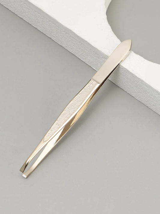 Professional Eyebrow Hair Hair Removal Gardenia, 1 Piece Of Stainless Steel Flat Tunnel Sleeve, Suitable For EyebrowsHair With Facial Hair-For Professional Precision Personal Care,Makeup,Cheap,Room De