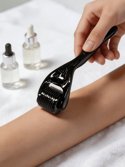 Professional Microneedle Roller 540 Needles 0.5mm Microneedle Beauty Tool, Suitable For Face, Skin, Hair And Other Beauty Uses, Suitable For Men And Women, Can Be Used With Minoxidil, Cosmetics, Skinc
