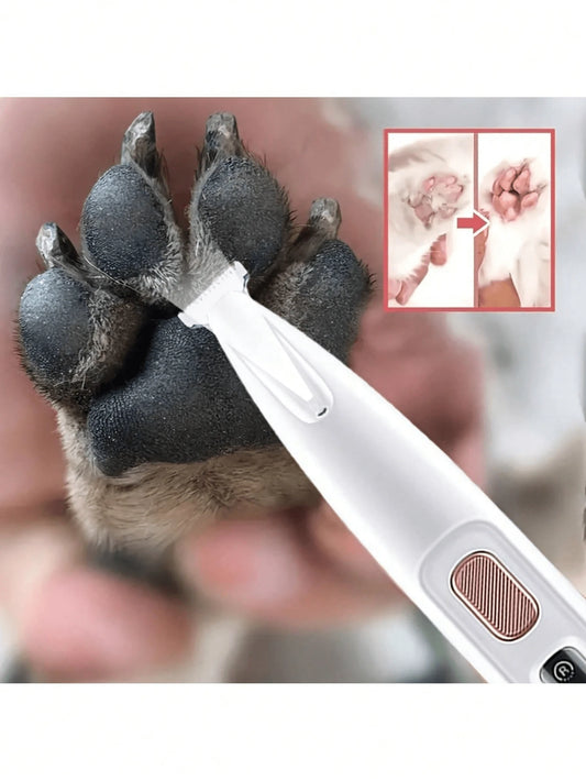 Professional Pet Grooming Scissors With LED Light-18mm Wide Blade, Battery/USB Power Supply, Rechargeable Lithium Polymer, Suitable For Dogs And Cats, Privacy And Private Parts Shaving Knife