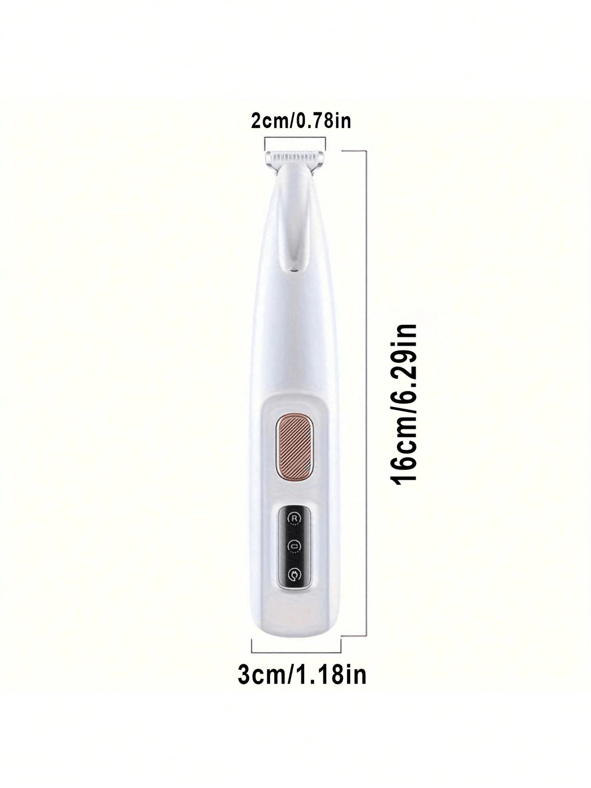 Professional Pet Grooming Scissors With LED Light-18mm Wide Blade, Battery/USB Power Supply, Rechargeable Lithium Polymer, Suitable For Dogs And Cats, Privacy And Private Parts Shaving Knife