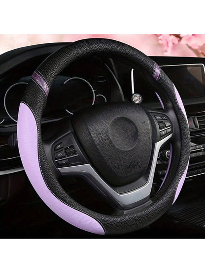 Purple, Pink, Red Simple Fashion Casual Daily Steering Wheel Cover, Car Accessories, For Women