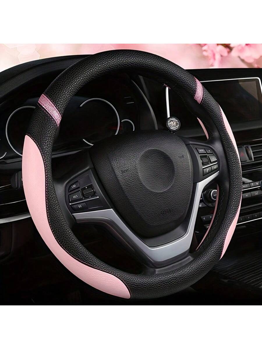 Purple, Pink, Red Simple Fashion Casual Daily Steering Wheel Cover, Car Accessories, For Women