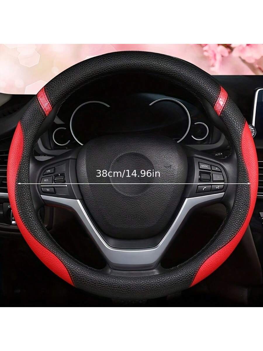 Purple, Pink, Red Simple Fashion Casual Daily Steering Wheel Cover, Car Accessories, For Women