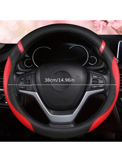 Purple, Pink, Red Simple Fashion Casual Daily Steering Wheel Cover, Car Accessories, For Women