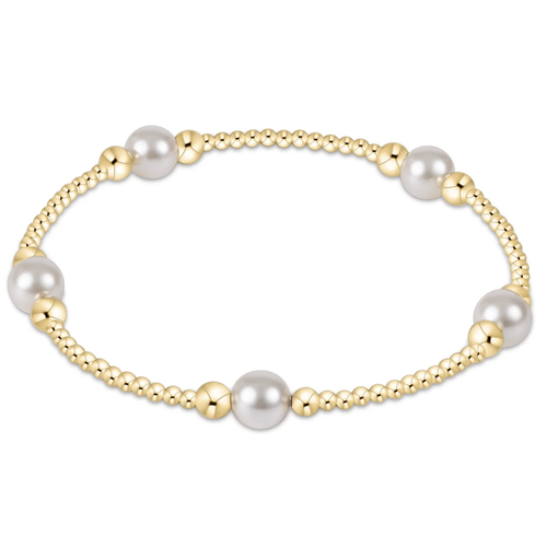 Purpose Pearl 6mm Bead Bracelet Gold