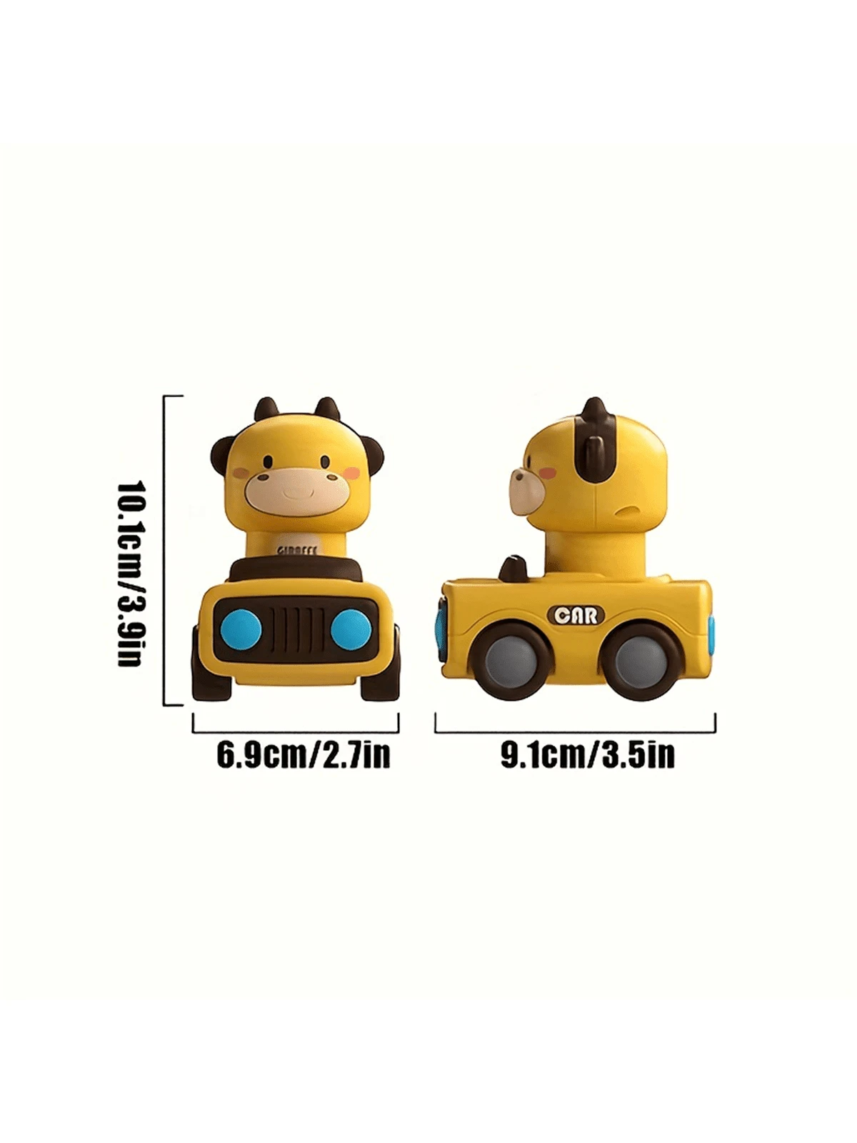 Push & Go Friction Powered Animal Race Cars, Game Vehicle Set, Toy Cars For Kids, Perfect Gift For Boys & Girls, Baby Toys, Back To School