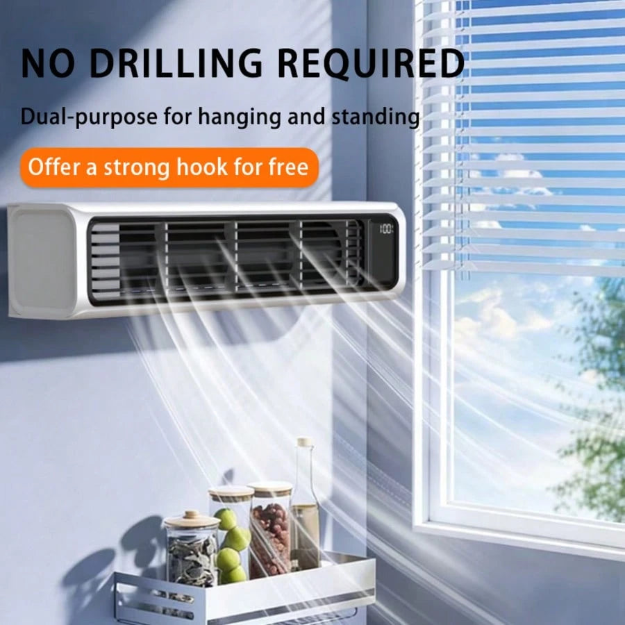 Qixin Car Fan Desk Fan Tower Fan Cooling Fan, Portable Oscillating Fan With 100-Speed Options,3600mAh Rechargeable Battery,Dual Air Circulation, 110° Oscillation, Table Fan For Bedroom Dorm Room Offic
