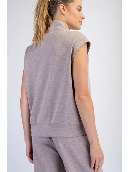 Rae Mode Modal Poly V-neck Sleeveless Top