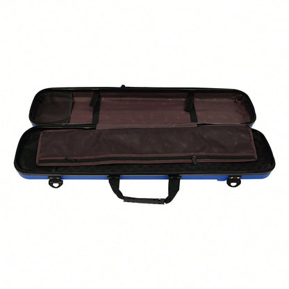 RainWeel Recurve Bow Case- ABS Hard Shell, Takedown Archery Bow Cases With Sponge Padding, 35.43 Inch Lightweight Rectangular Archery Carrying Case With Handle And Shoulder Strap, Portable Archery Bow