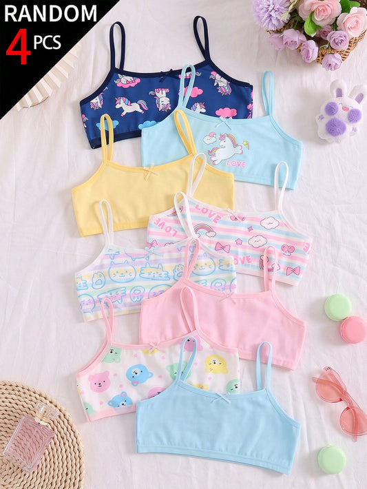 Random 5-Piece, A Combination Of Colorful Unicorns And Bears, Suitable For Girls And Children