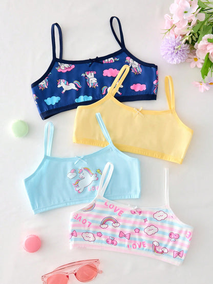 Random 5-Piece, A Combination Of Colorful Unicorns And Bears, Suitable For Girls And Children