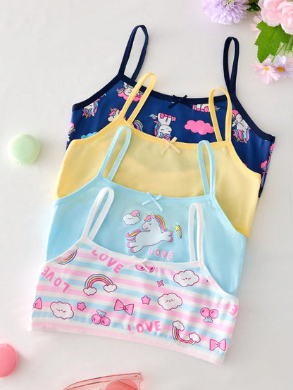 Random 5-Piece, A Combination Of Colorful Unicorns And Bears, Suitable For Girls And Children