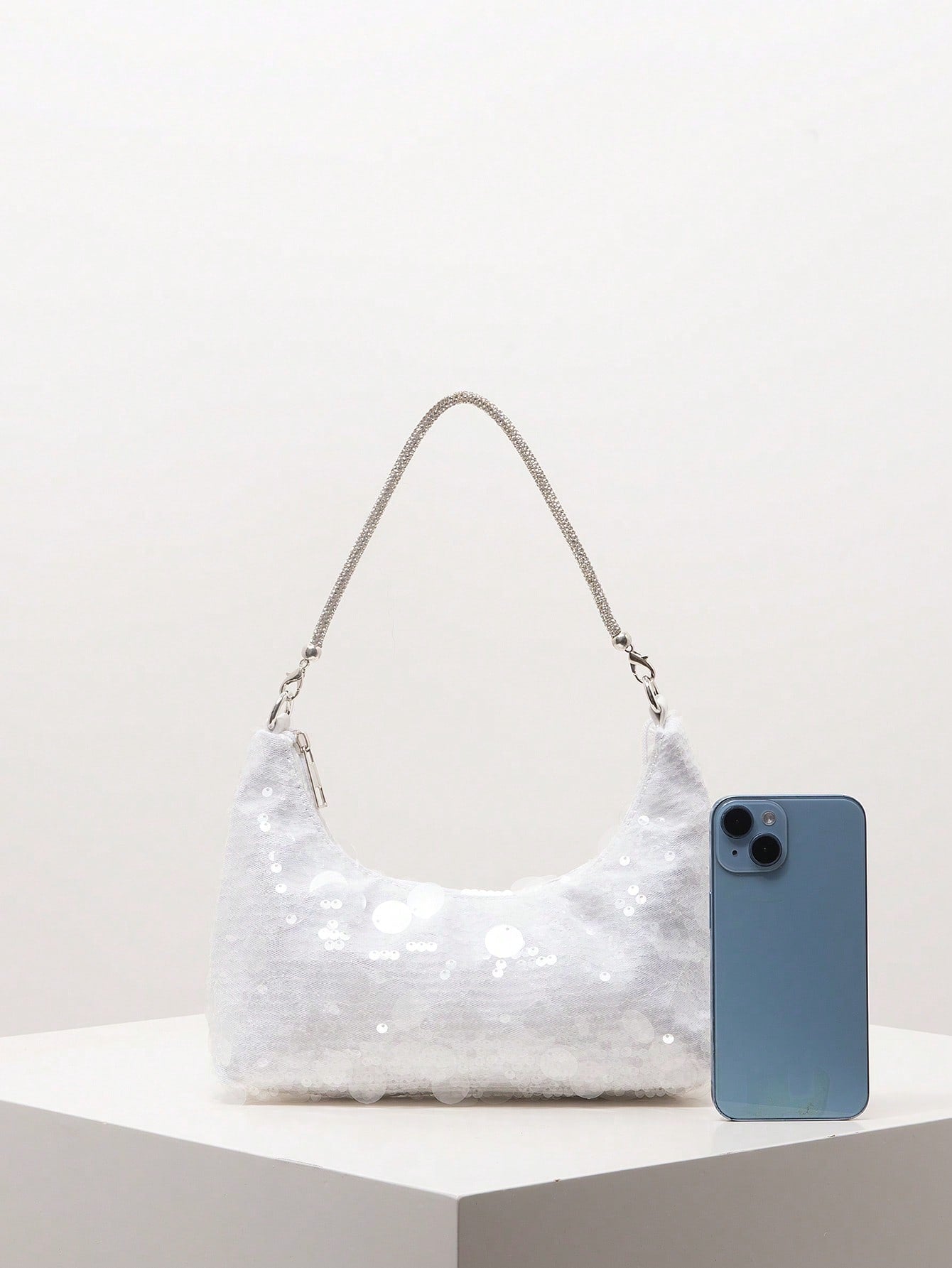 (Random Pattern) Sequin Shoulder Bag, Elegant Women's Handbag, Evening Party Outfit, Ball Bag And Accessories, Wedding Supplies, Women's Gift