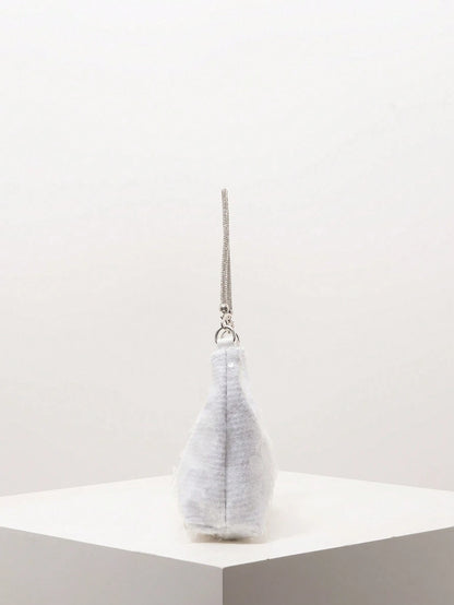 (Random Pattern) Sequin Shoulder Bag, Elegant Women's Handbag, Evening Party Outfit, Ball Bag And Accessories, Wedding Supplies, Women's Gift
