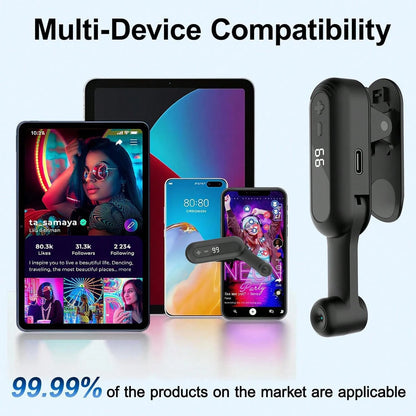 Rechargeable Auto Clicker, Phone Screen Device Speed Clicker For Phone Pad Android, Silent & 99 Adjustable Speeds, Smart Tapper Game, Live Broadcasts Likes, Reward Task