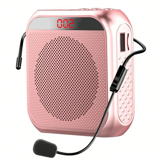 Rechargeable Voice Amplifier- 2200mAh Portable PA System With Headset Mic For Teachers & Presenters Christmas Gifts