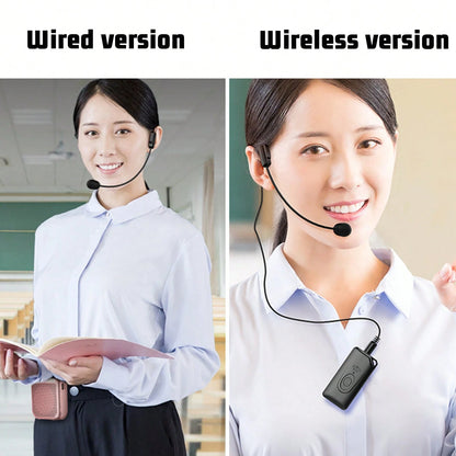 Rechargeable Voice Amplifier- 2200mAh Portable PA System With Headset Mic For Teachers & Presenters Christmas Gifts