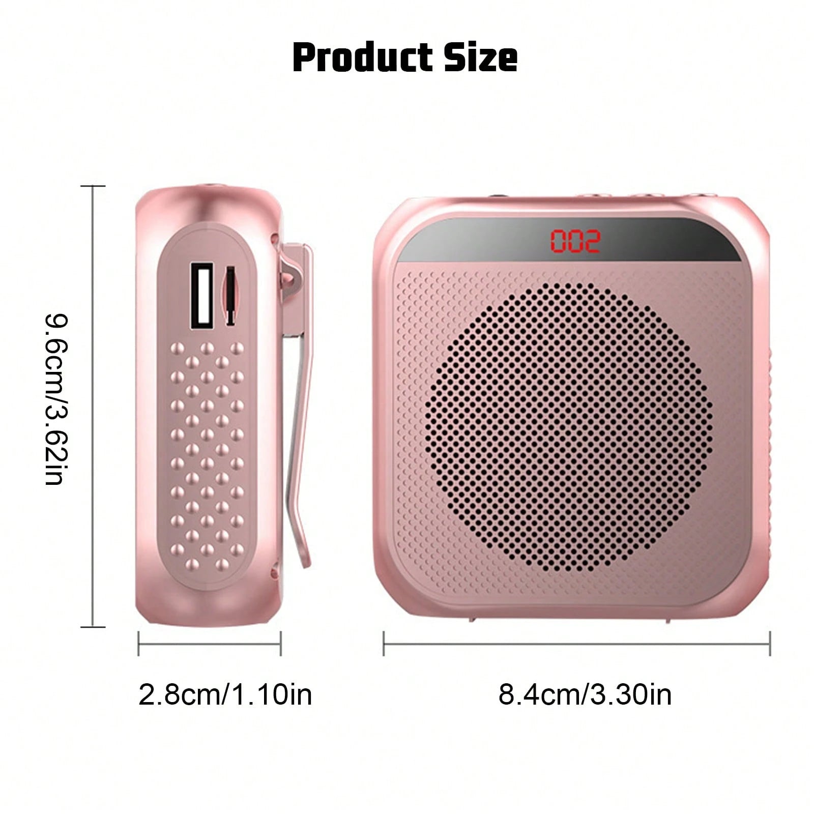 Rechargeable Voice Amplifier- 2200mAh Portable PA System With Headset Mic For Teachers & Presenters Christmas Gifts